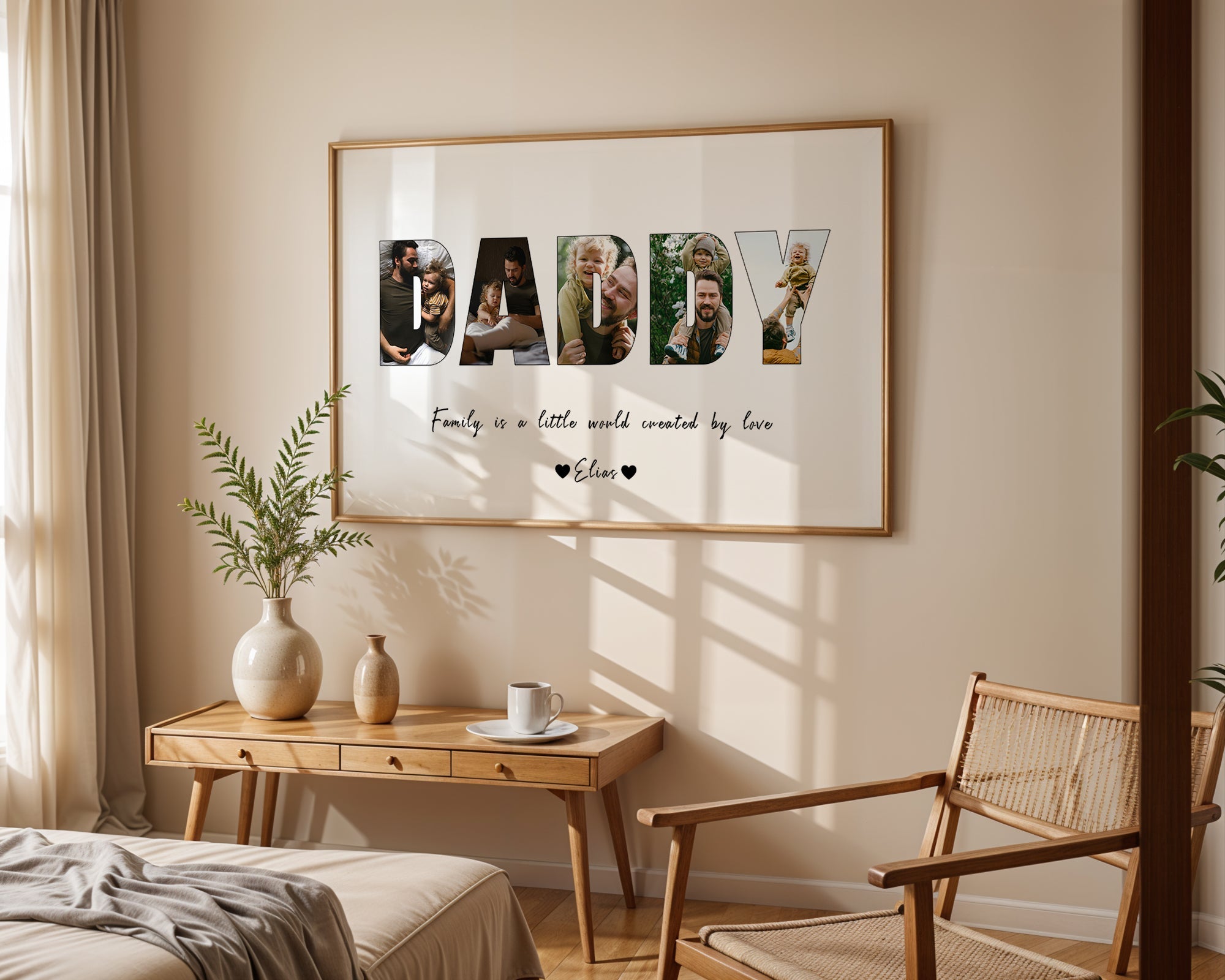 Personalised Daddy Image Collage Print