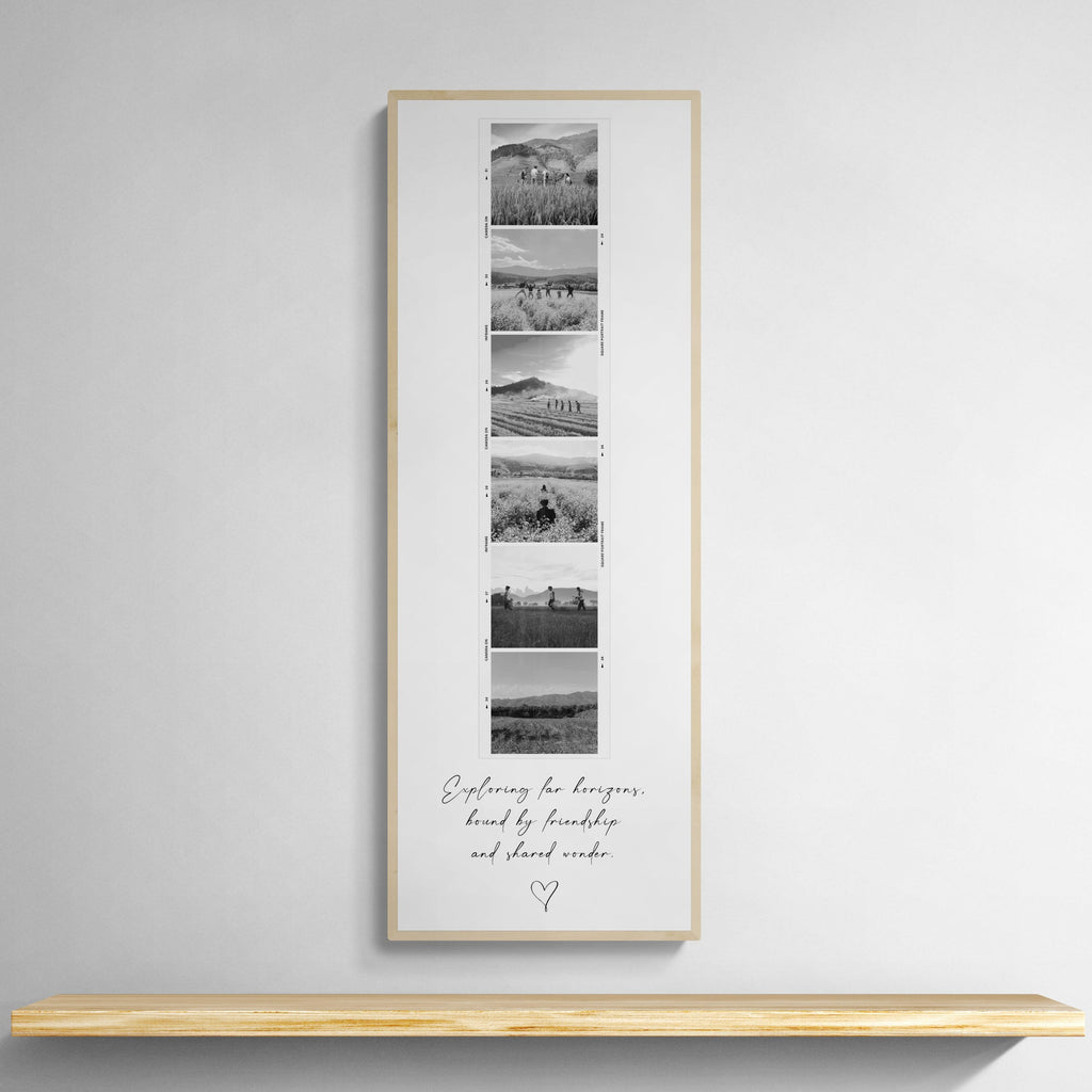 Personalised Photo Booth Strip Portrait Print (210mm x 594mm)