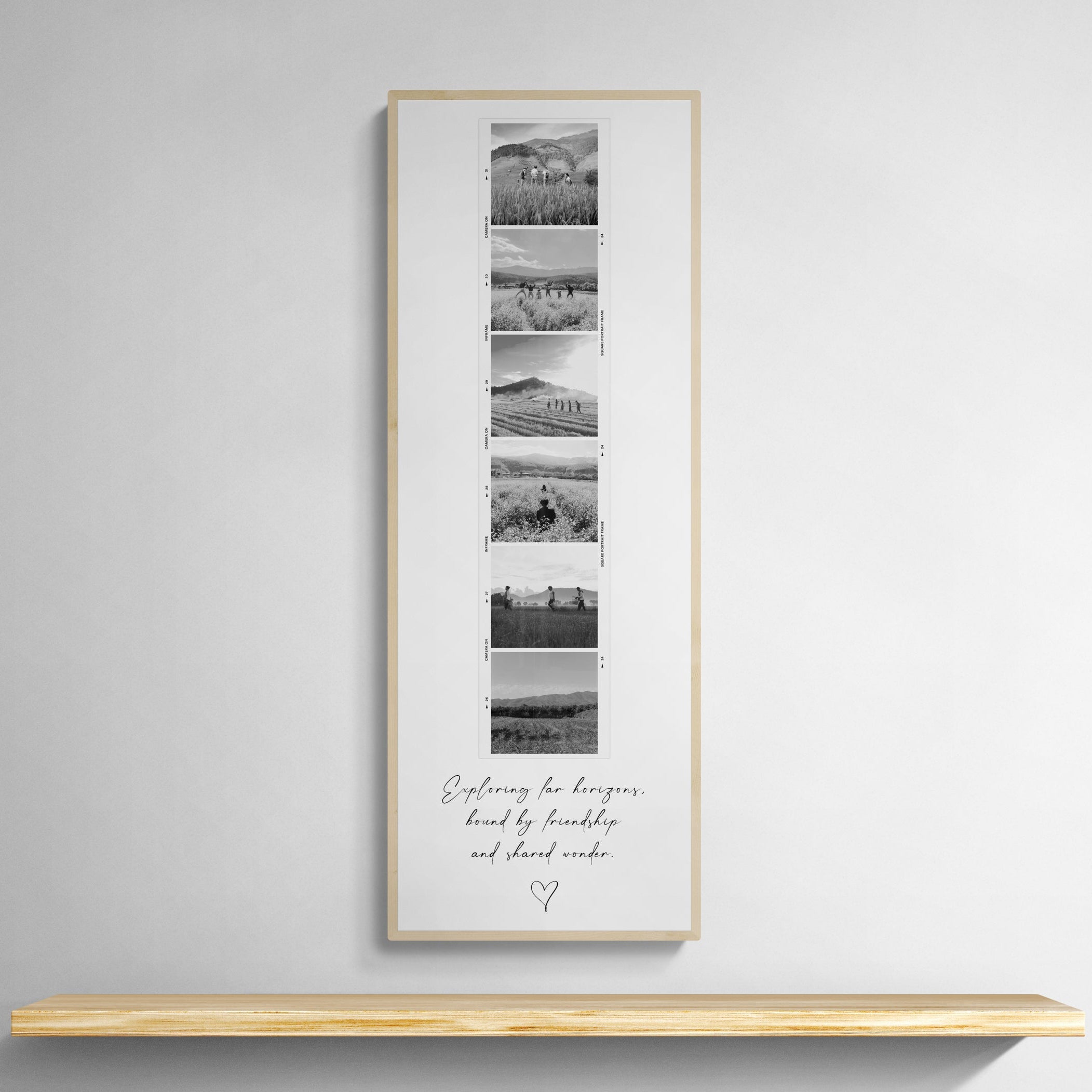 Personalised Photo Booth Strip Portrait Print (210mm x 594mm)