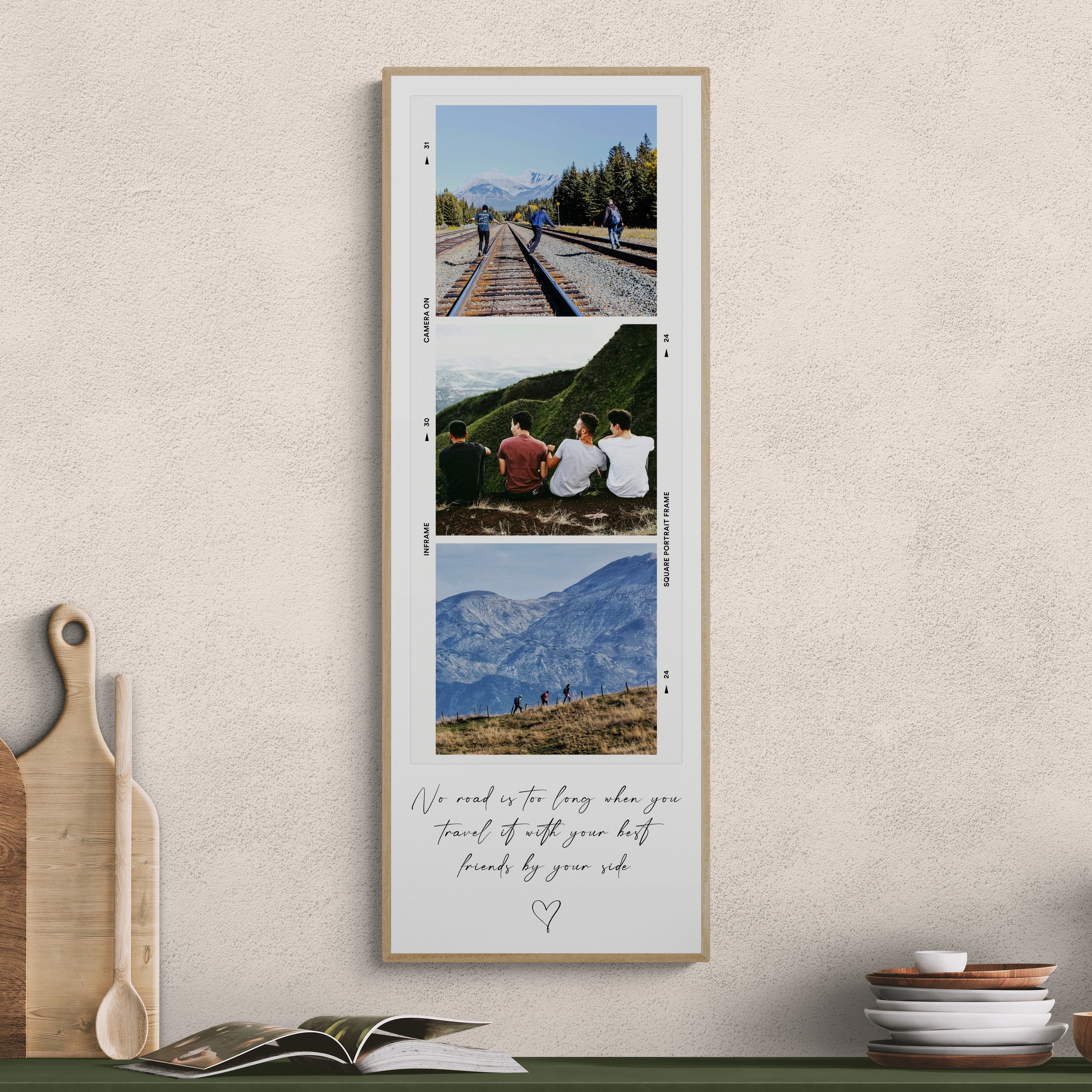 Personalised Photo Booth Strip Portrait Print (210mm x 594mm)